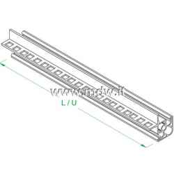 Profilo x Rack 1 aletta forata, varie misure